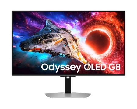 Samsung 32'' LS32HG800SU Odyssey OLED G8 4K 3840x2160 0.03ms 240Hz Glare Free DP 2.1 (UHBR20) & USB-C (98W) Silver + Logitech G102 Mouse