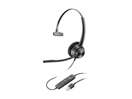 HP Poly EncorePro 310 EncorePro 300 series headset on-ear wired active noise cancelling USB-A black