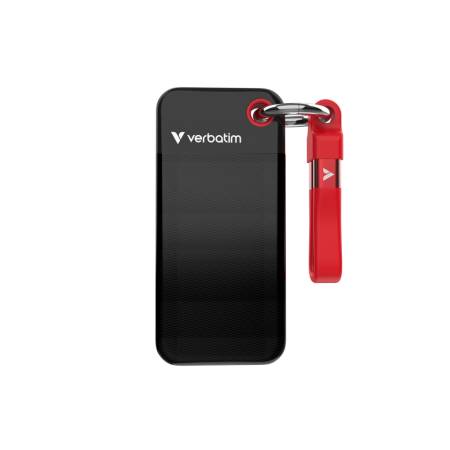 Verbatim Pocket SSD USB 3.2 Gen 2 512GB Black/Red