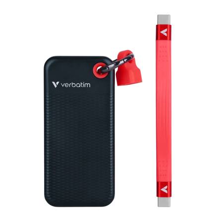 Verbatim Pocket SSD USB 3.2 Gen 2 512GB Black/Red