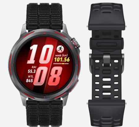 Huawei Watch GT Runner 2 Chitu-B19FB Midnight Black + Huawei FreeArc Moose-T00 Grey
