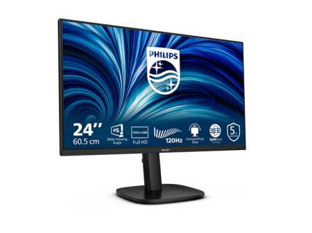 PHILIPS 24B2N3200J/00 23.8inch 1920x1080 120Hz IPS Flat H/A 150 MM TUV EyeSafe certified USB HUB SPEAKERS DP HDMI 300cd/m2 TCO 10