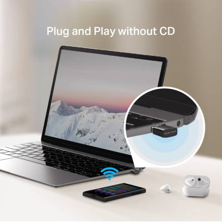 Безжичен Nano USB адаптер Mercusys MA12N N300