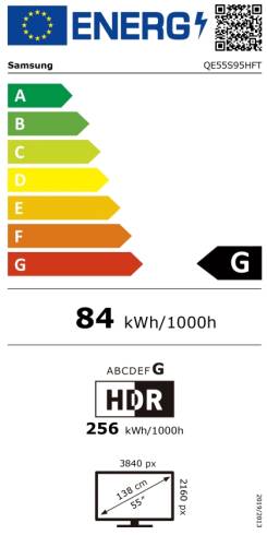 Samsung 55" 55S95H OLED Smart Ultra HD 4K Glare Free 100Hz (Up to 165Hz) Model 2026 Black