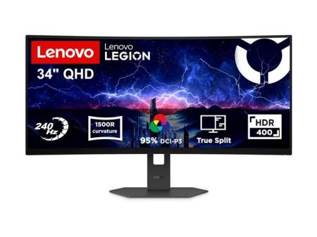 LENOVO Legion 34W-2c 34inch WQHD 3440x1440 VA 21:9 240Hz 400cd/m2 2xHDMI 1xDP Eclipse Black 3Y