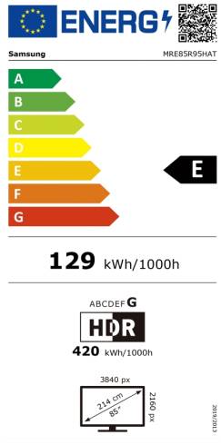 Samsung 85" MRE95R85H Micro RGB 4K UHD Vision AI Smart TV 144 Hz VRR (100 Hz Native) 2026