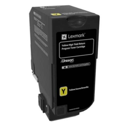 Lexmark 74C2HY0 CS725 Yellow Return Programme 12K Toner Cartridge